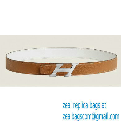 Hermes H Speed belt buckle & Reversible leather strap 32 mm 01 2023 - Click Image to Close
